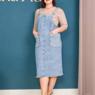 Джинсовий сарафан LJ A460 - Джинсовий сарафан LJ A460