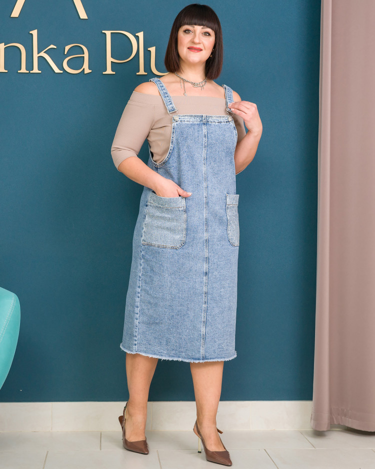 Джинсовий сарафан LJ A460