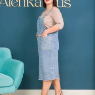 Джинсовий сарафан LJ A460 - Джинсовий сарафан LJ A460