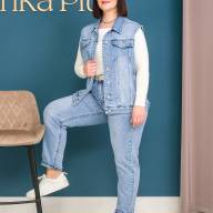 Джинсова жилетка LJ A530 - Джинсова жилетка LJ A530